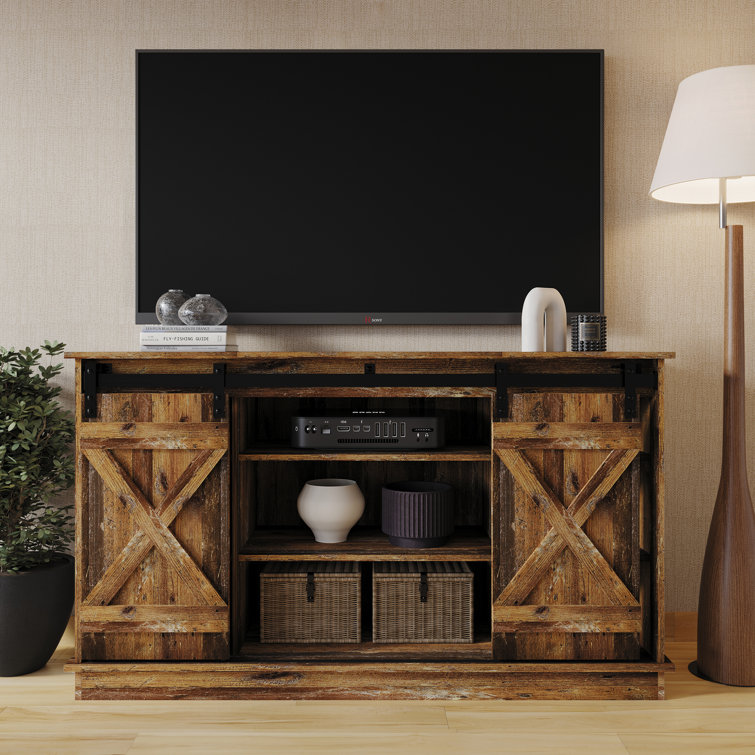 Reclaimed wood deals entertainment console